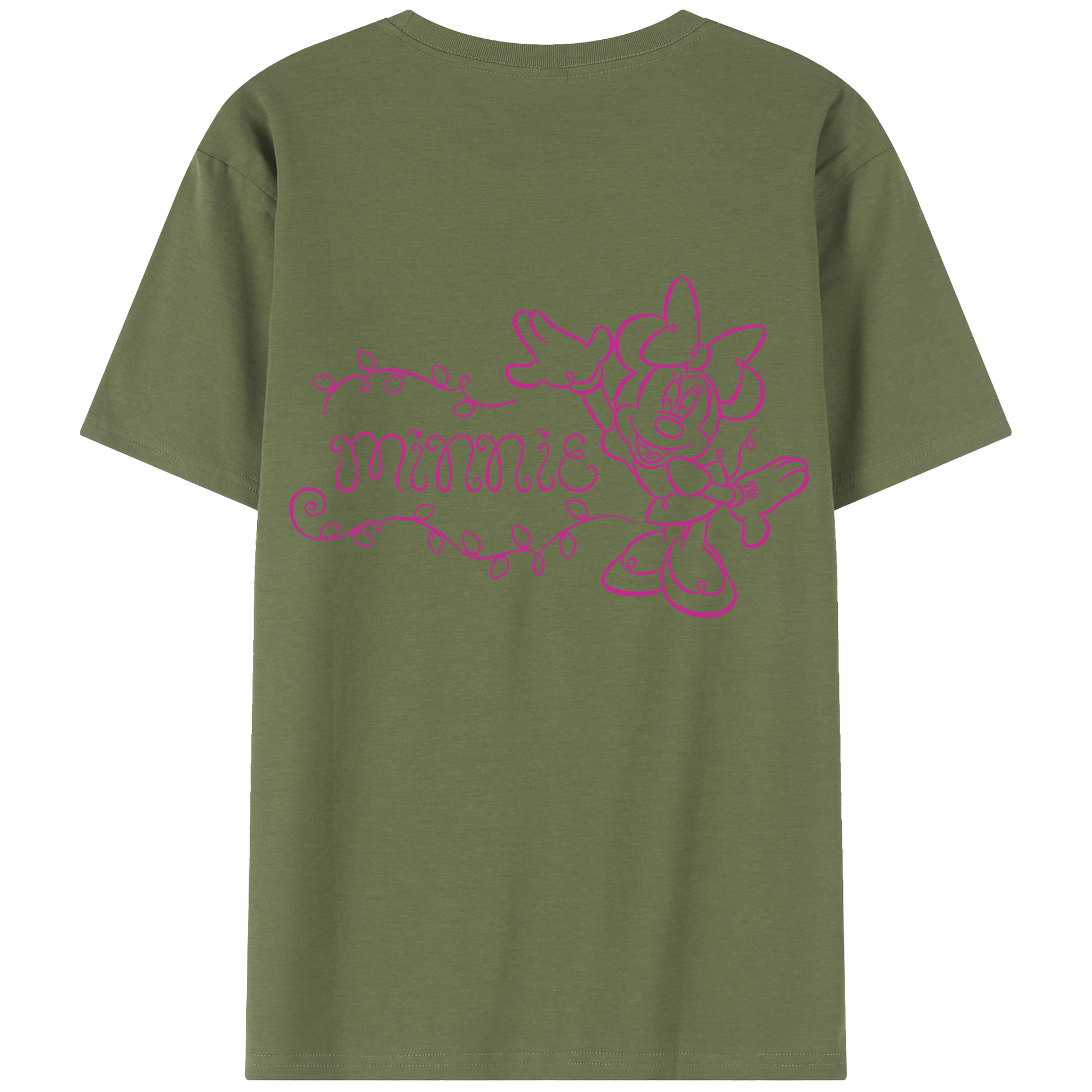 （画像用） ミッキーマウス Mickey Mouse 綿100％半袖Tシャツ（背面プリント）